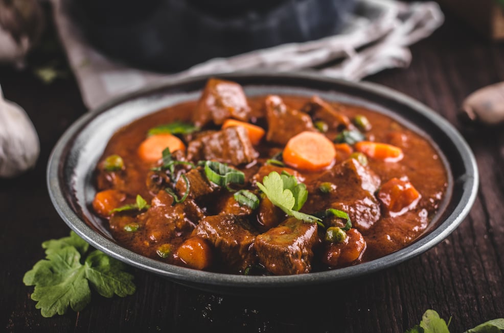 Beef stew with carrots